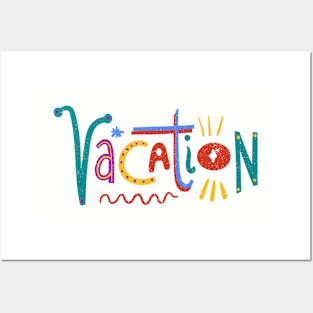 Vacation! Shirt - Breezy Summer Tee, Perfect for Beach Getaways, Summer Vacations, and Cruise Lovers Posters and Art